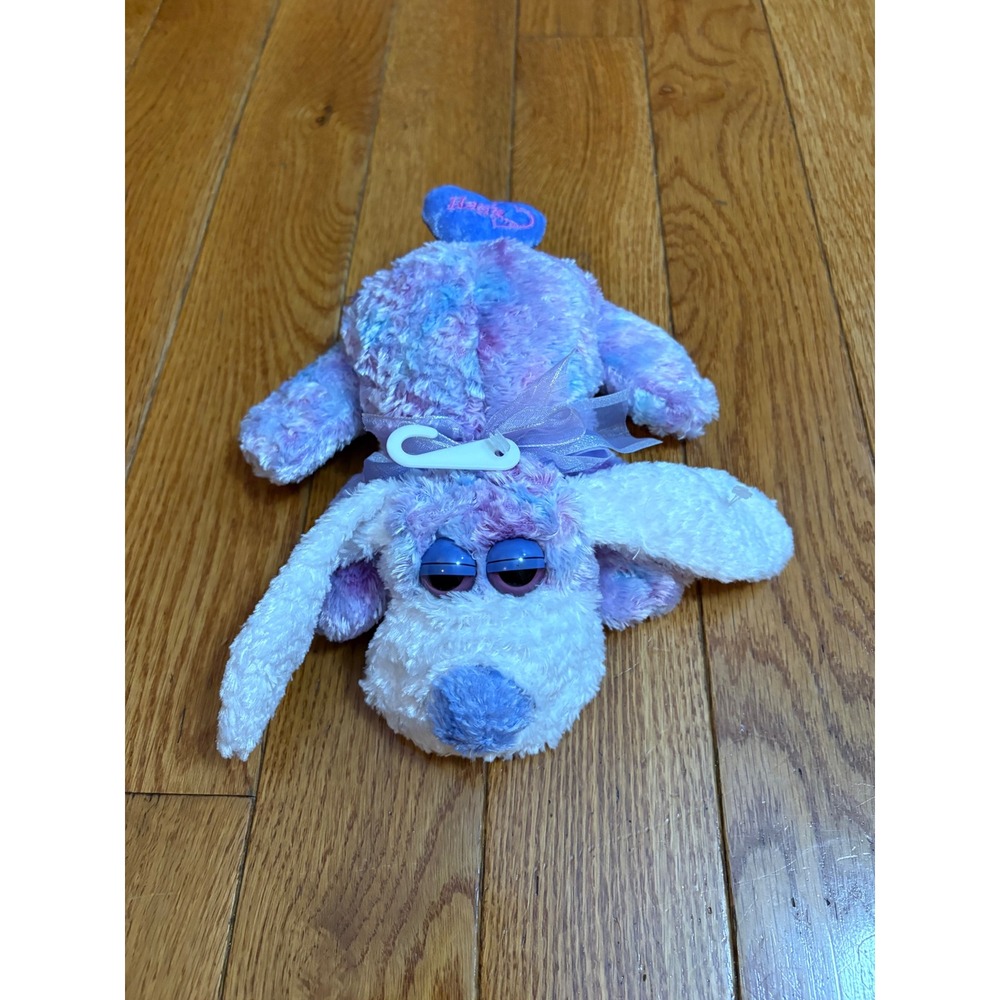 Dan Dee‎ Collectors Choice Purple Tie Dye Sleepy Eye Dog Plush Hugs Heart Tail